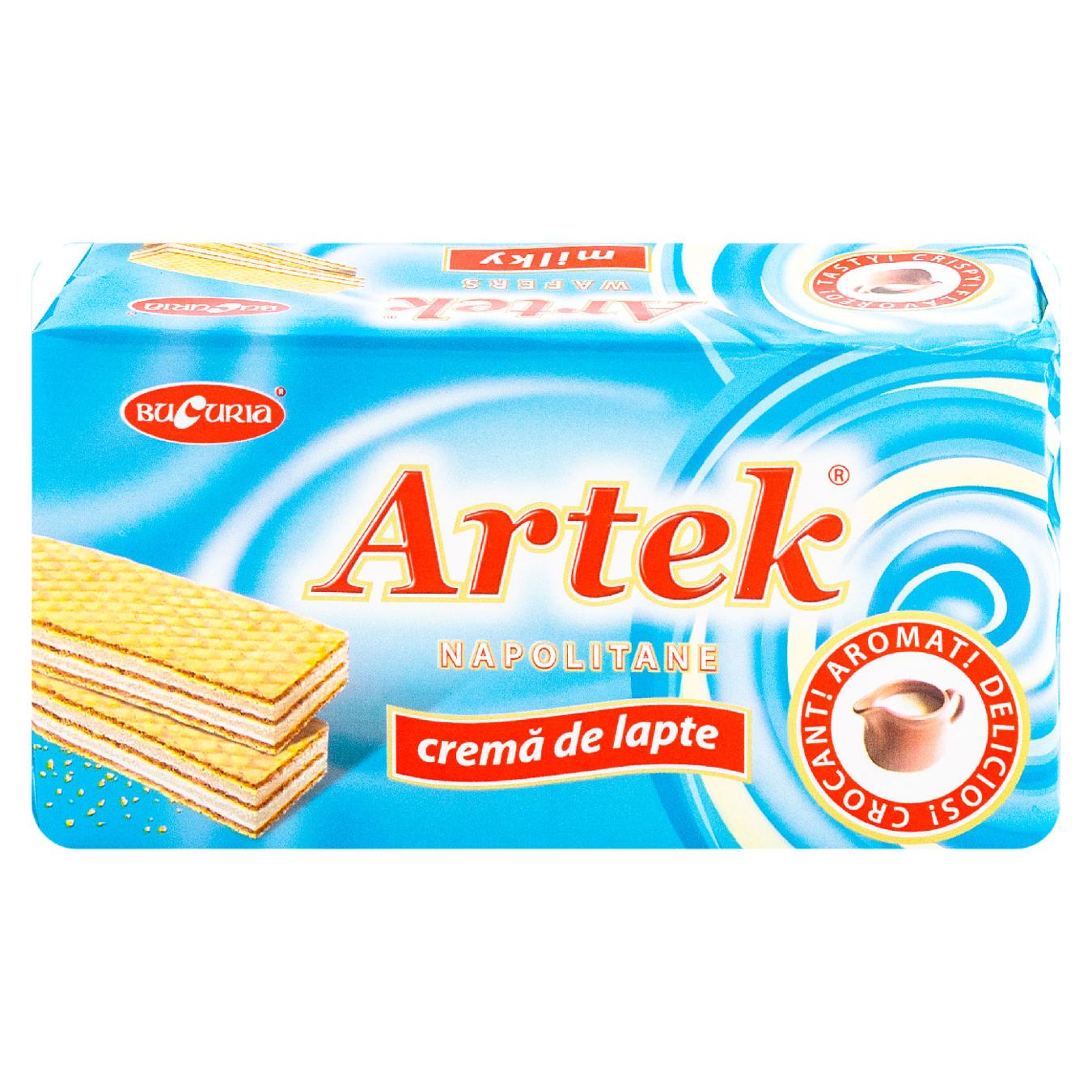 Napolitane Bucuria Artek cu cremă de lapte 160 g