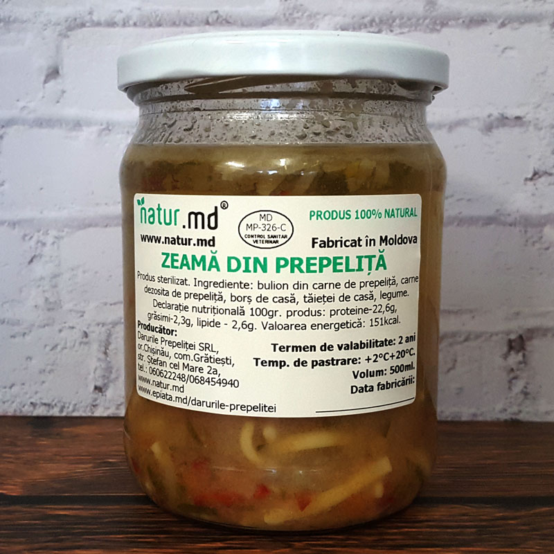 Zeamă din prepeliță