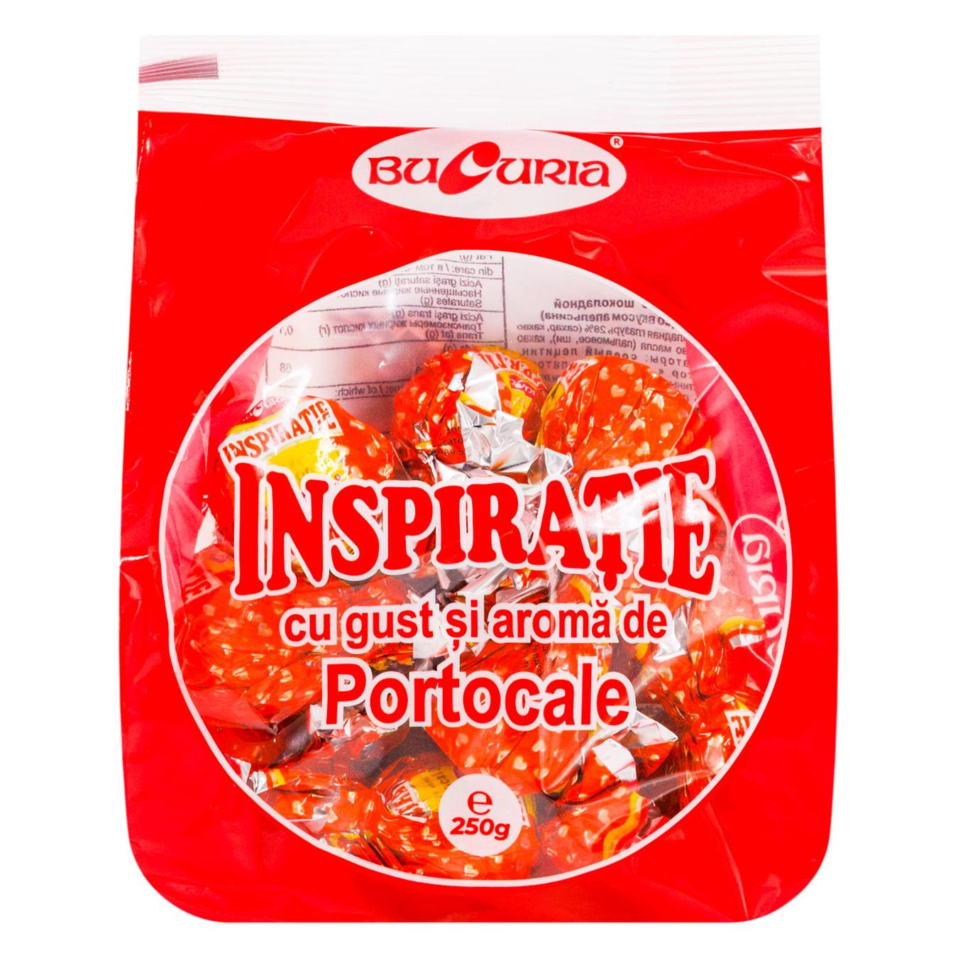 Bomboane Bucuria Inspirație de ciocolată portocală 250 g