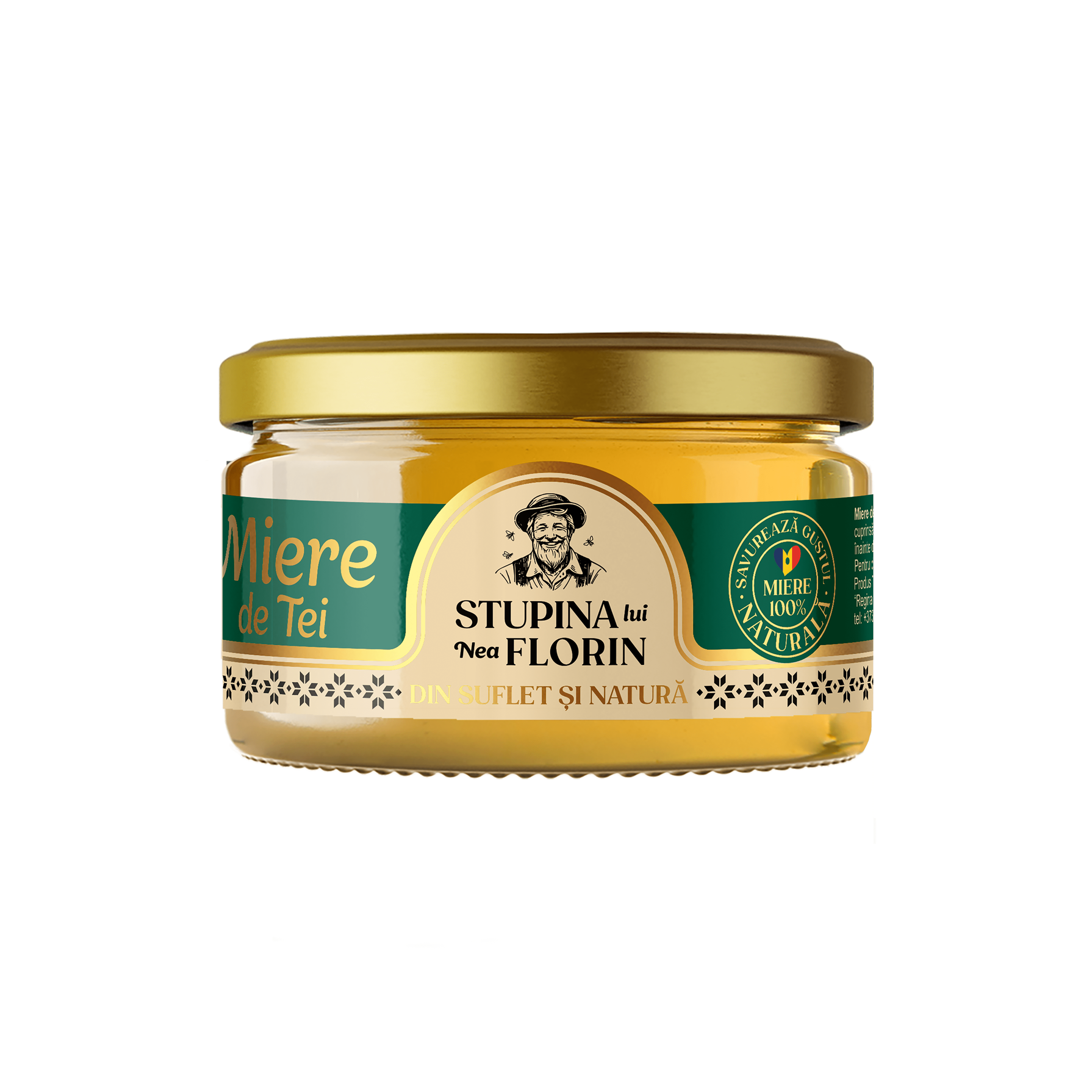 Miere naturala de tei Stupina lui Nea Florin, 250g