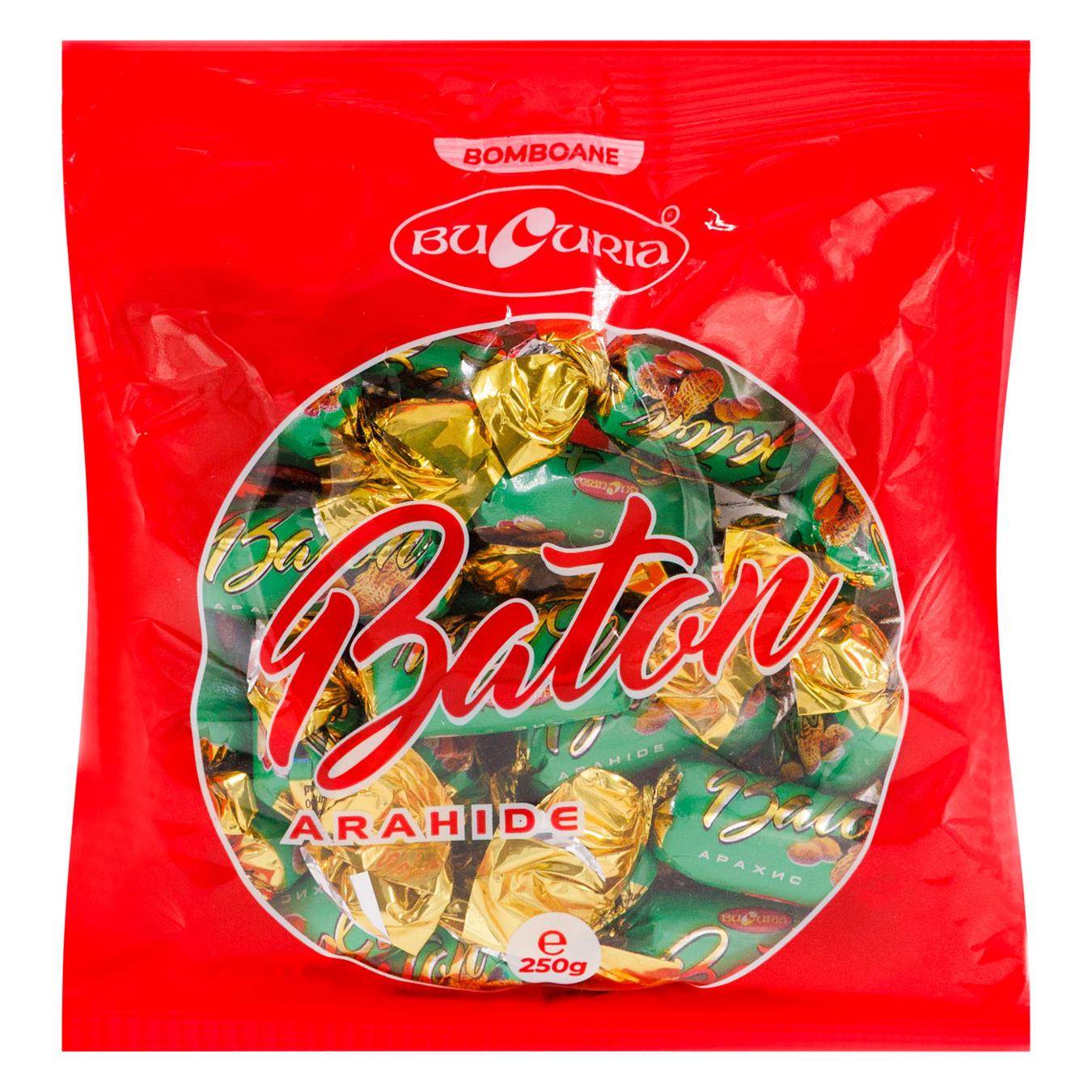 Bomboane Bucuria Baton de ciocolată cu arahide 250 g