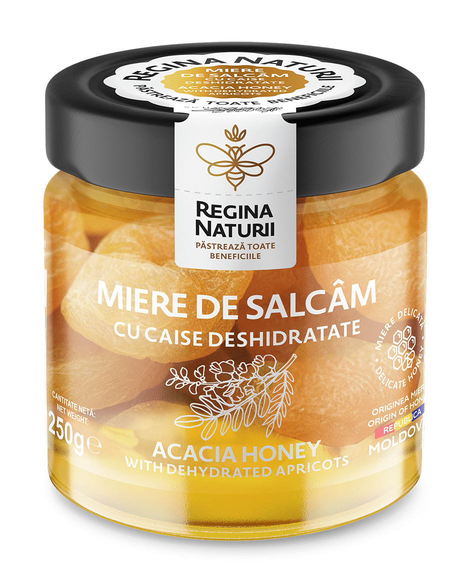 Miere de salcâm cu caise 250g