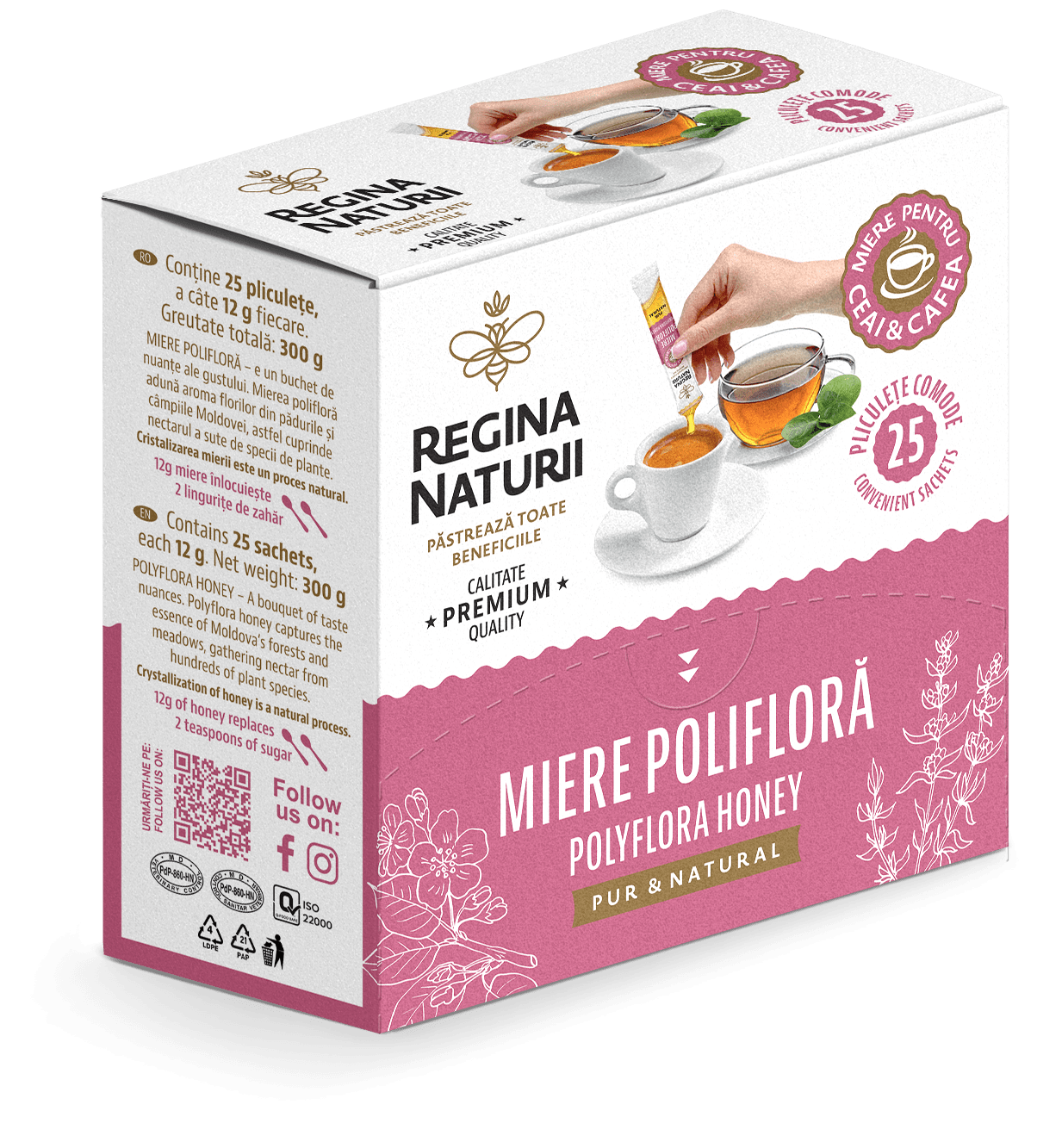 Miere polifloră la plic 12gх25buc.