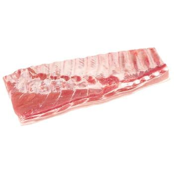 Piept de porc cu os slănină și șorici