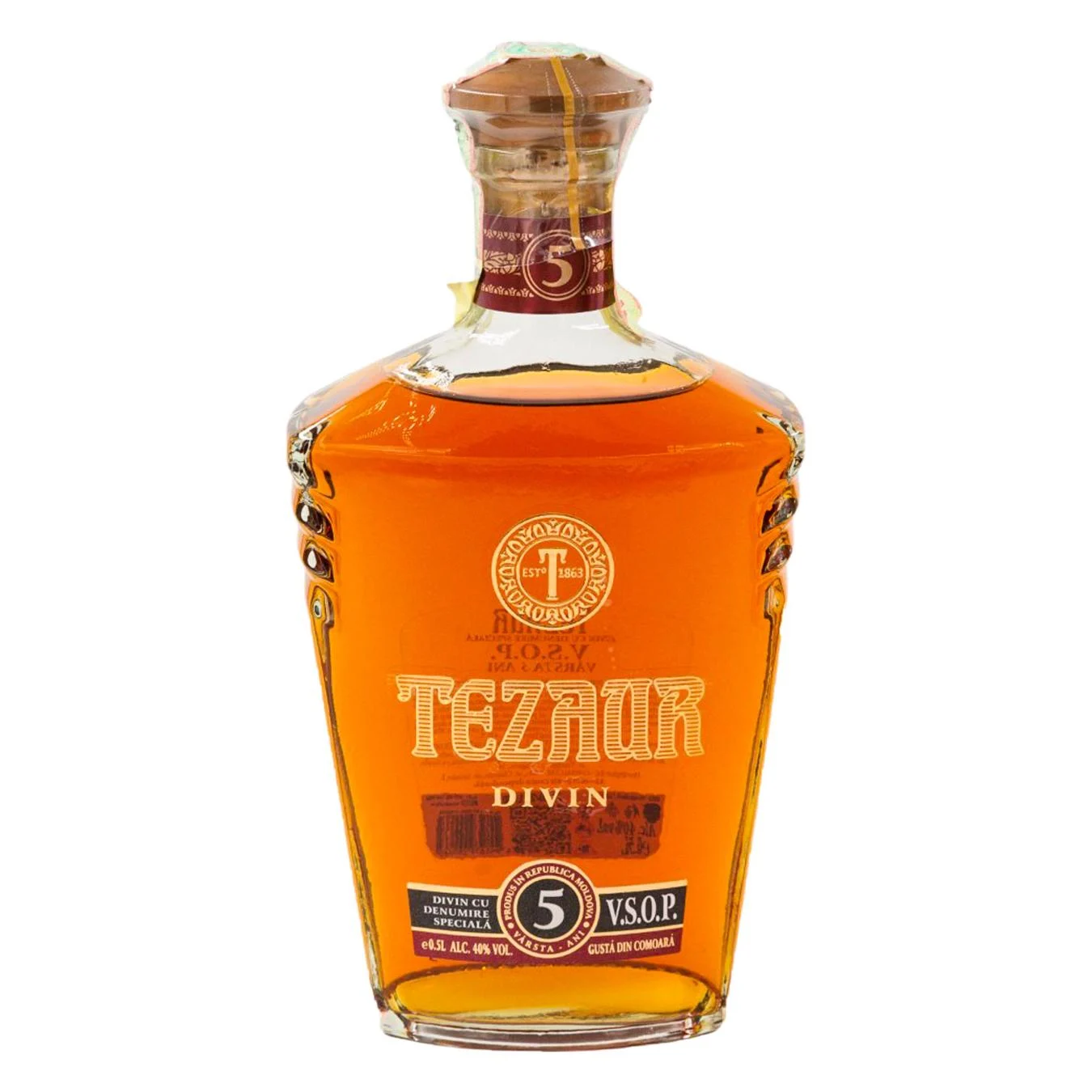 Divin Tezaur VSOP Gold 5 ani 0.5l