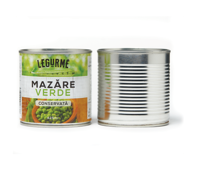 Mazăre verde conservată