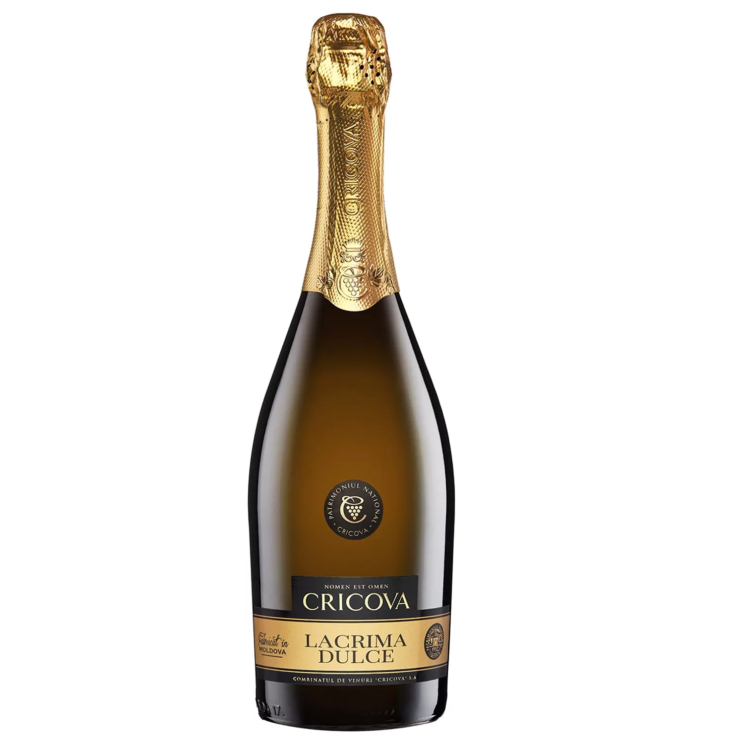 CRICOVA Vin spumant alb demisec LACRIMA DULCE 750 ml