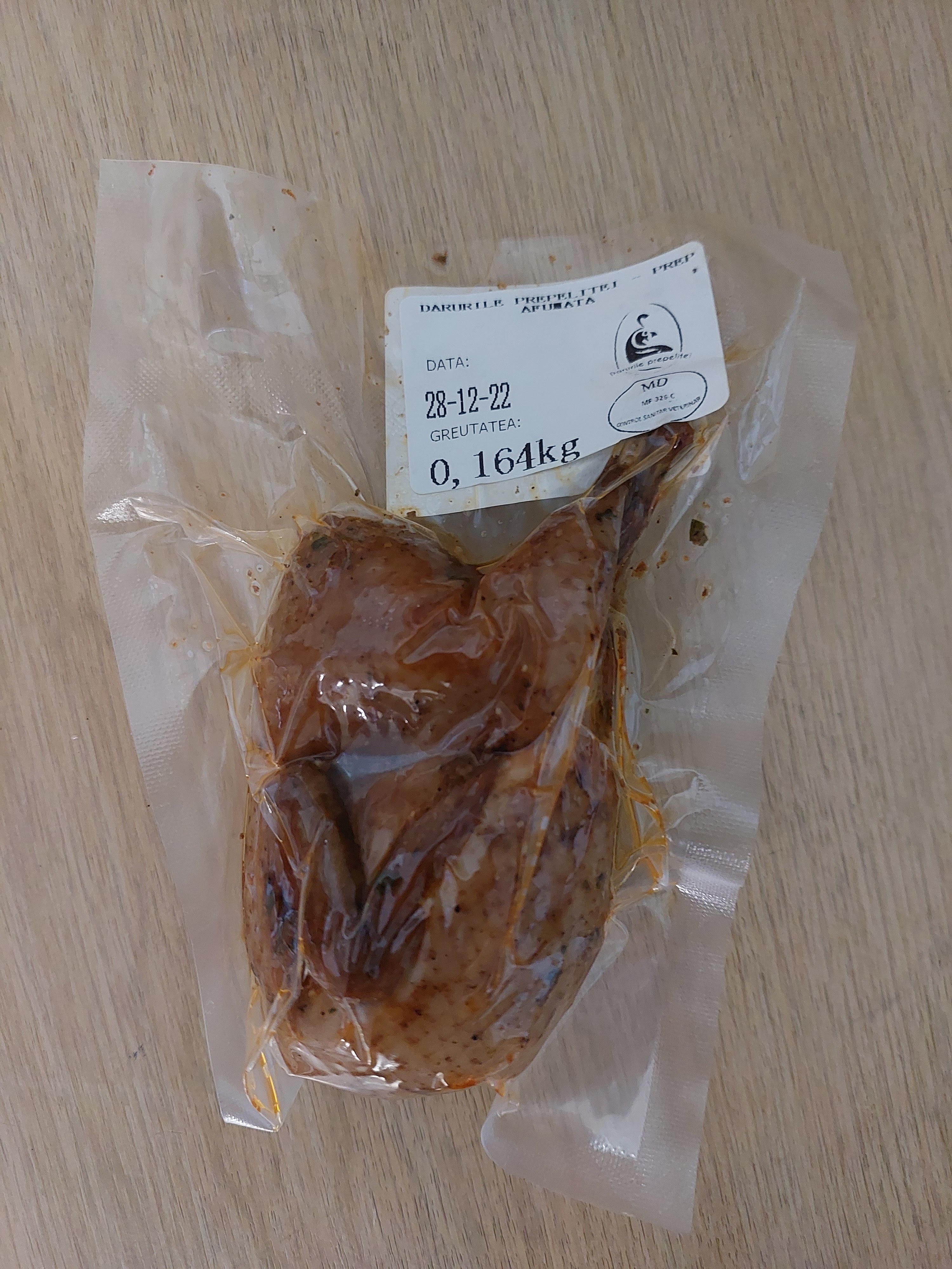 Prepeliță afumată coaptă