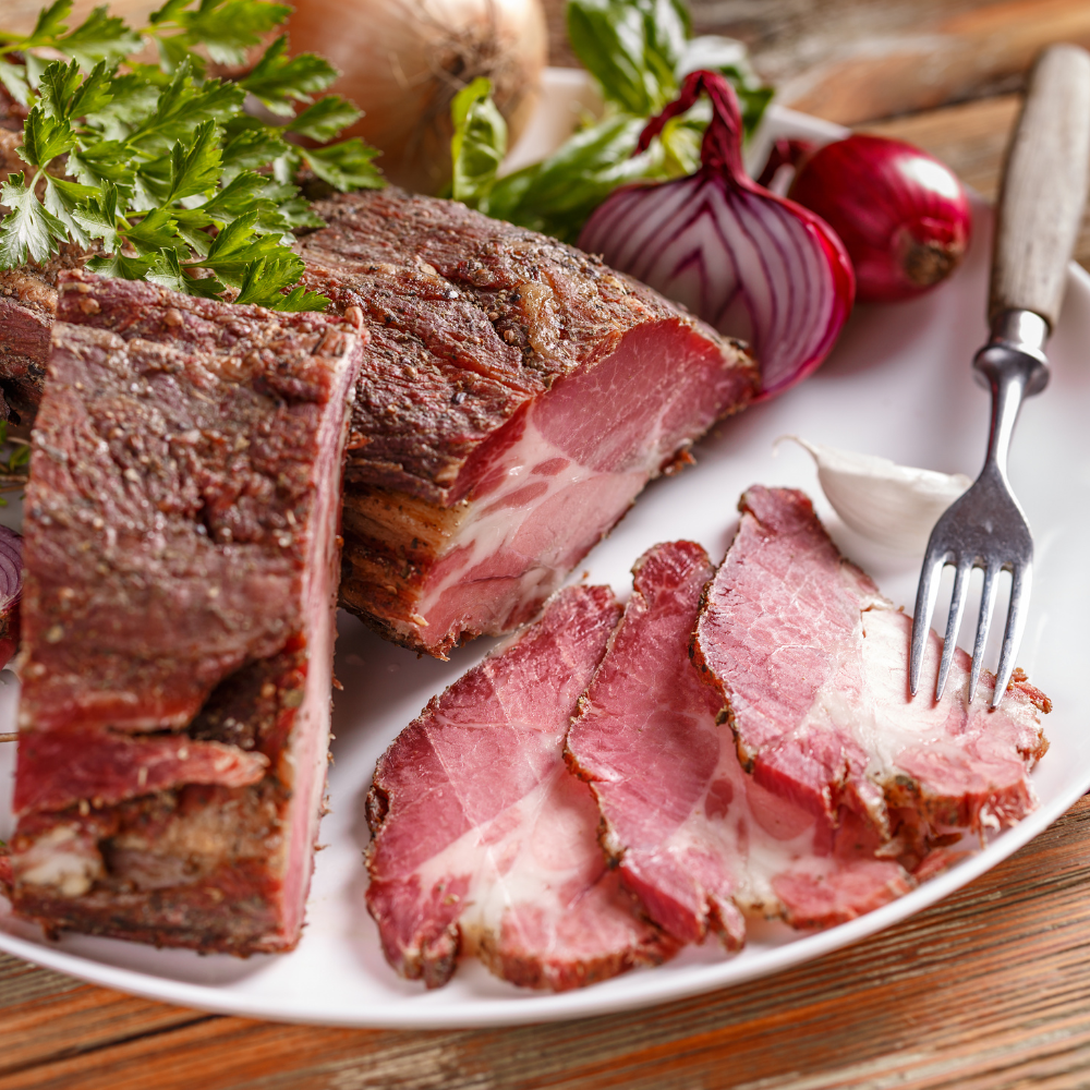 Ceafă de porc uscată crudă