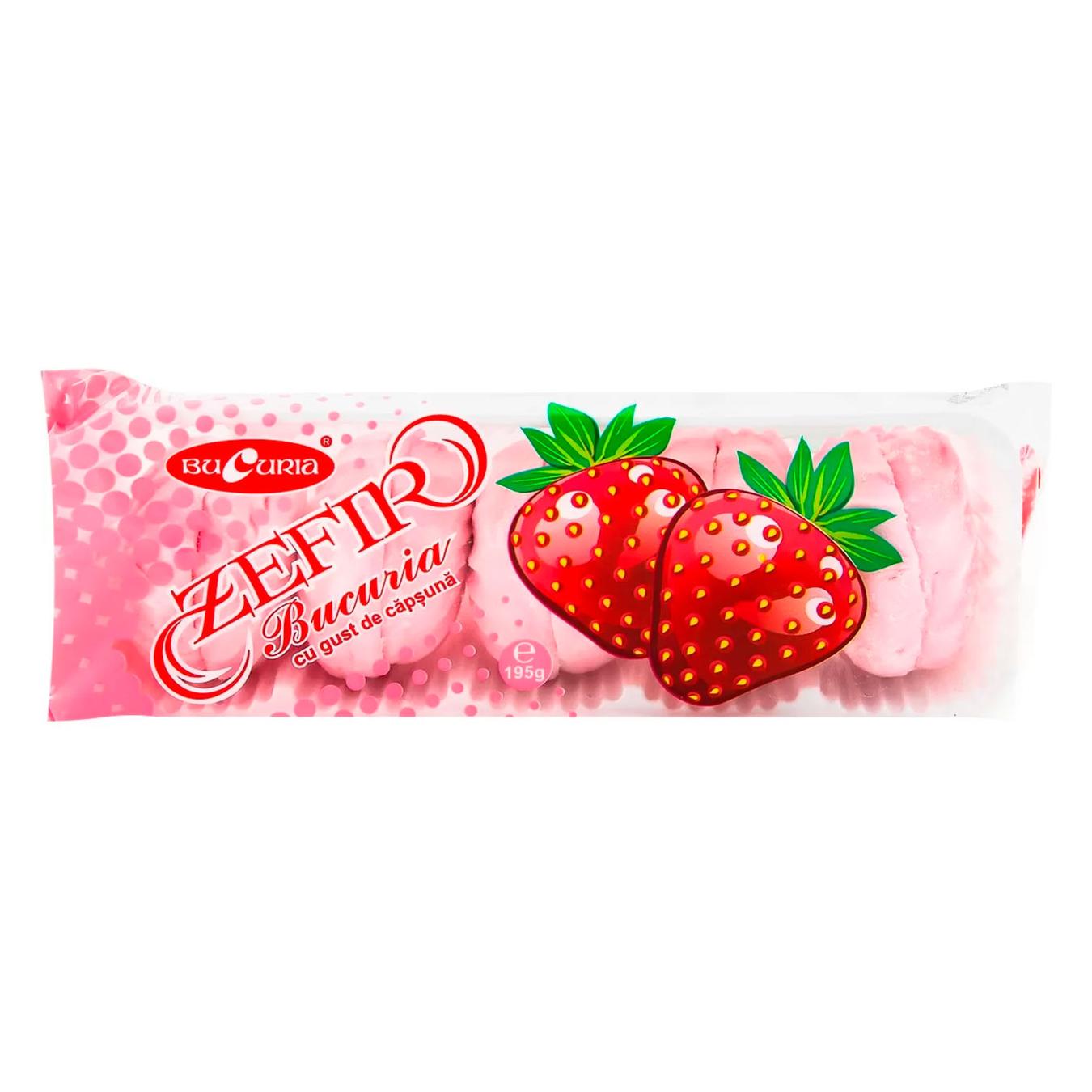 Zefir Bucuria cu gust de căpșună 195 g