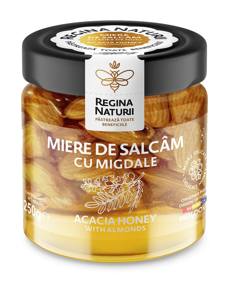Miere de salcâm cu migdale 250g