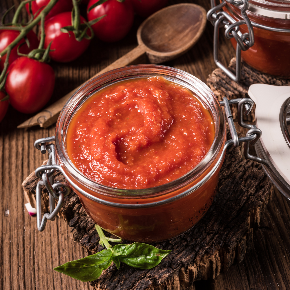 Pastă de tomate cu busuioc