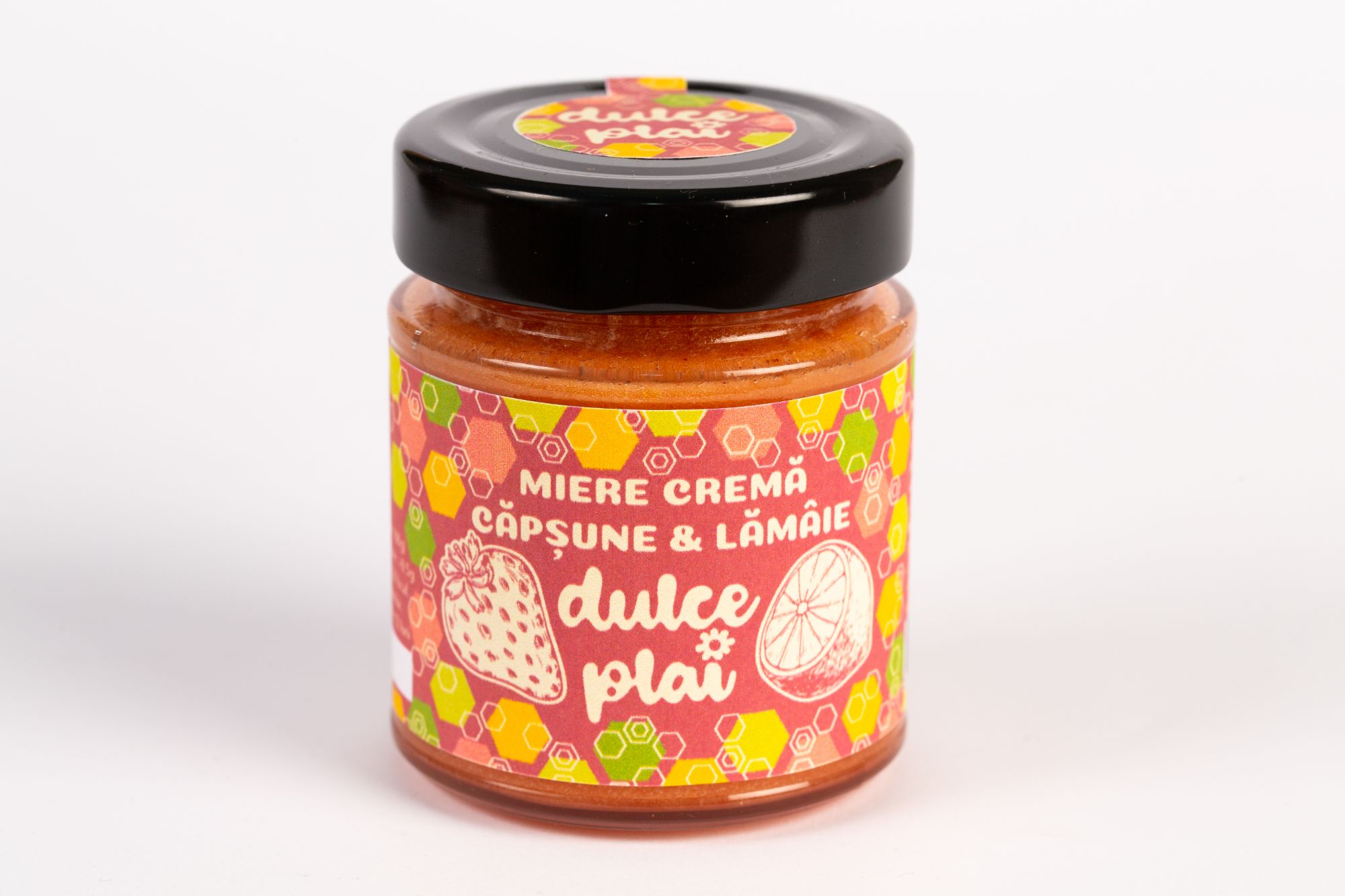 Miere Cremă cu Căpșune și Lămâie Dulce Plai