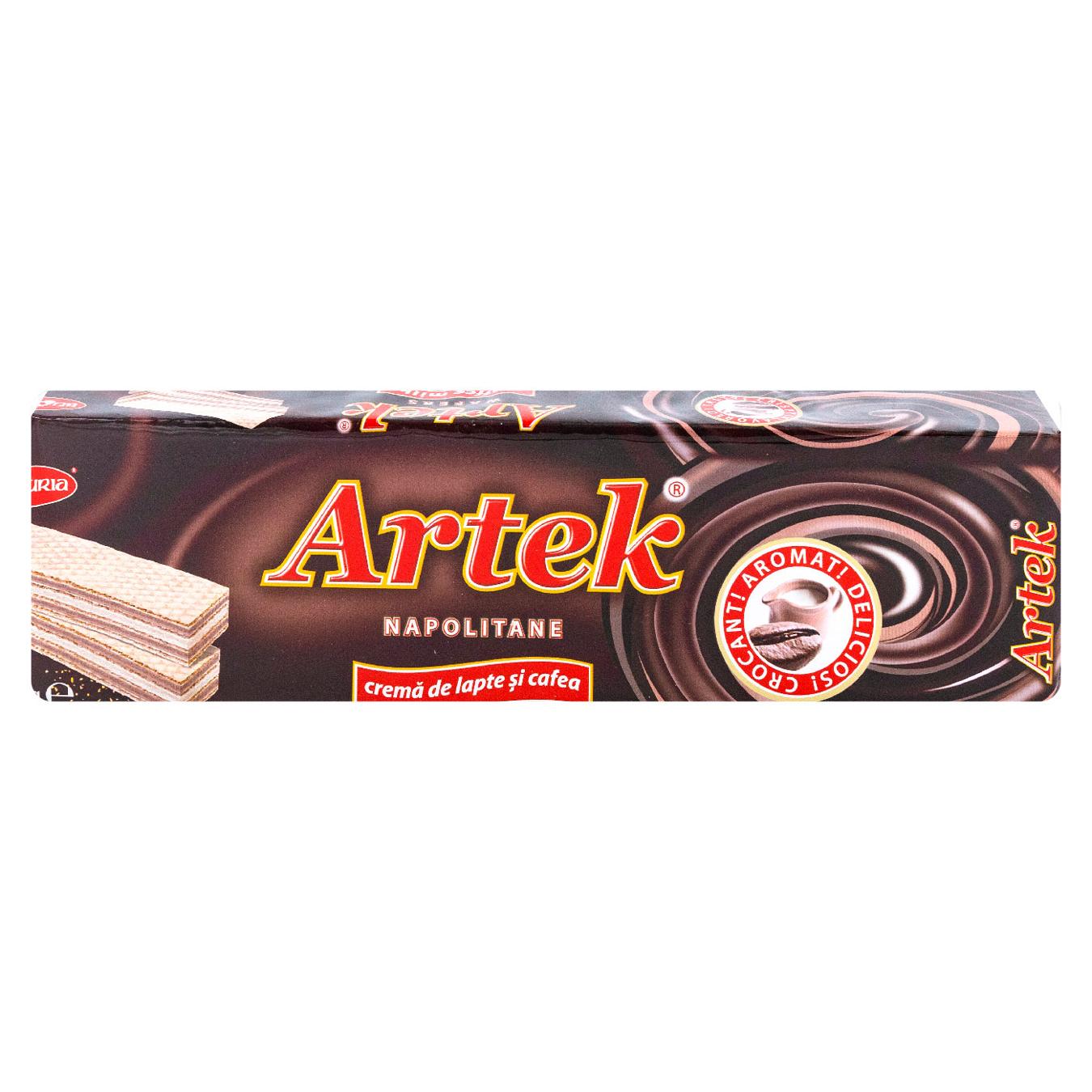 Napolitane Bucuria Artek cu cremă de lapte și cafea 320 g