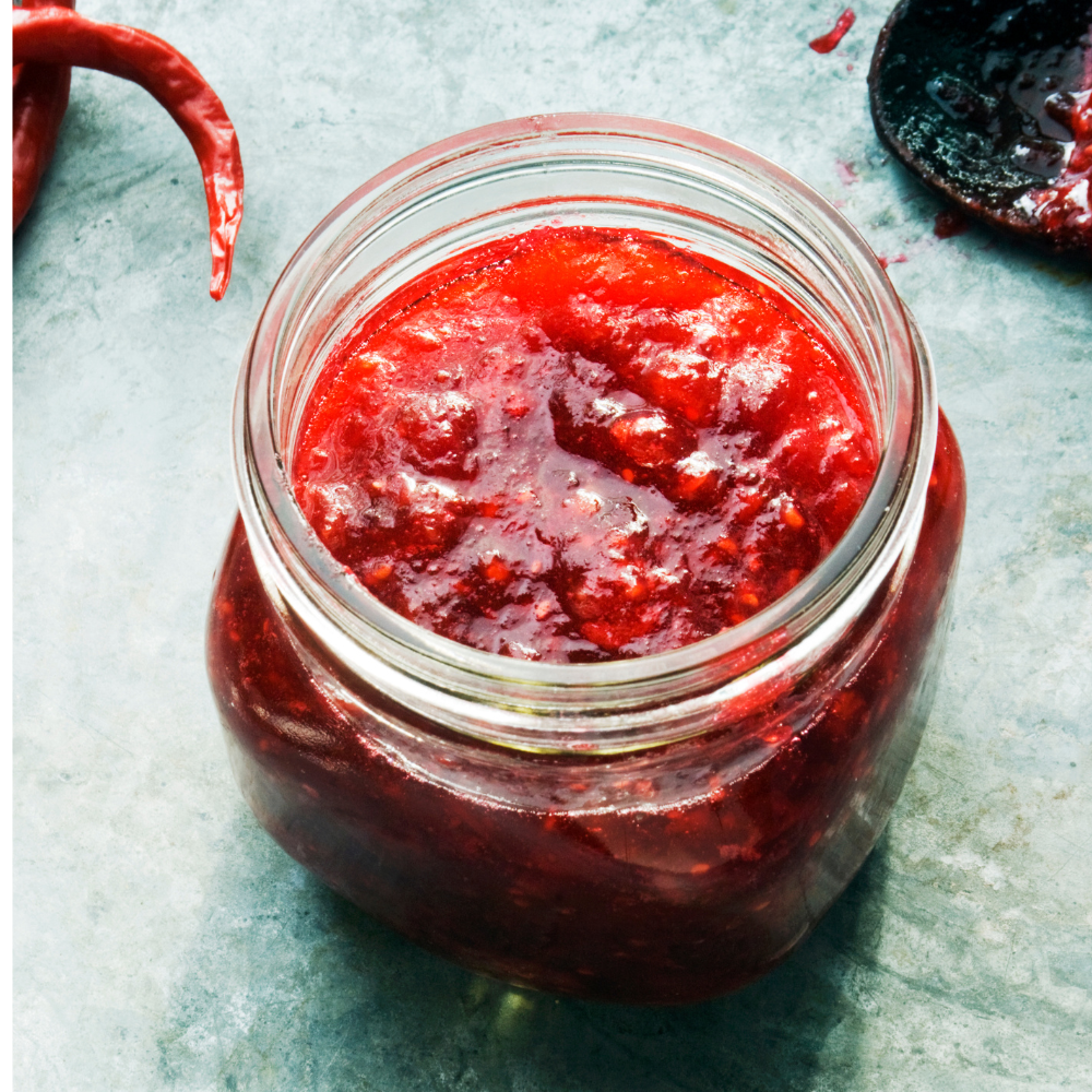 Dulceață de ardei și merișoare