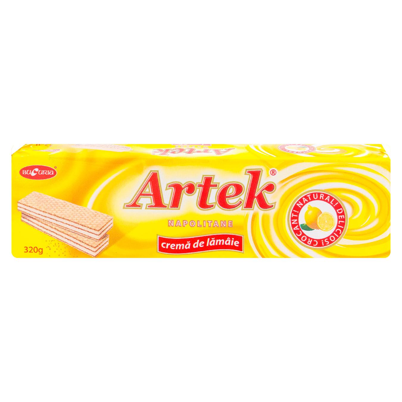 Napolitane Bucuria Artek cu lămâie 320 g