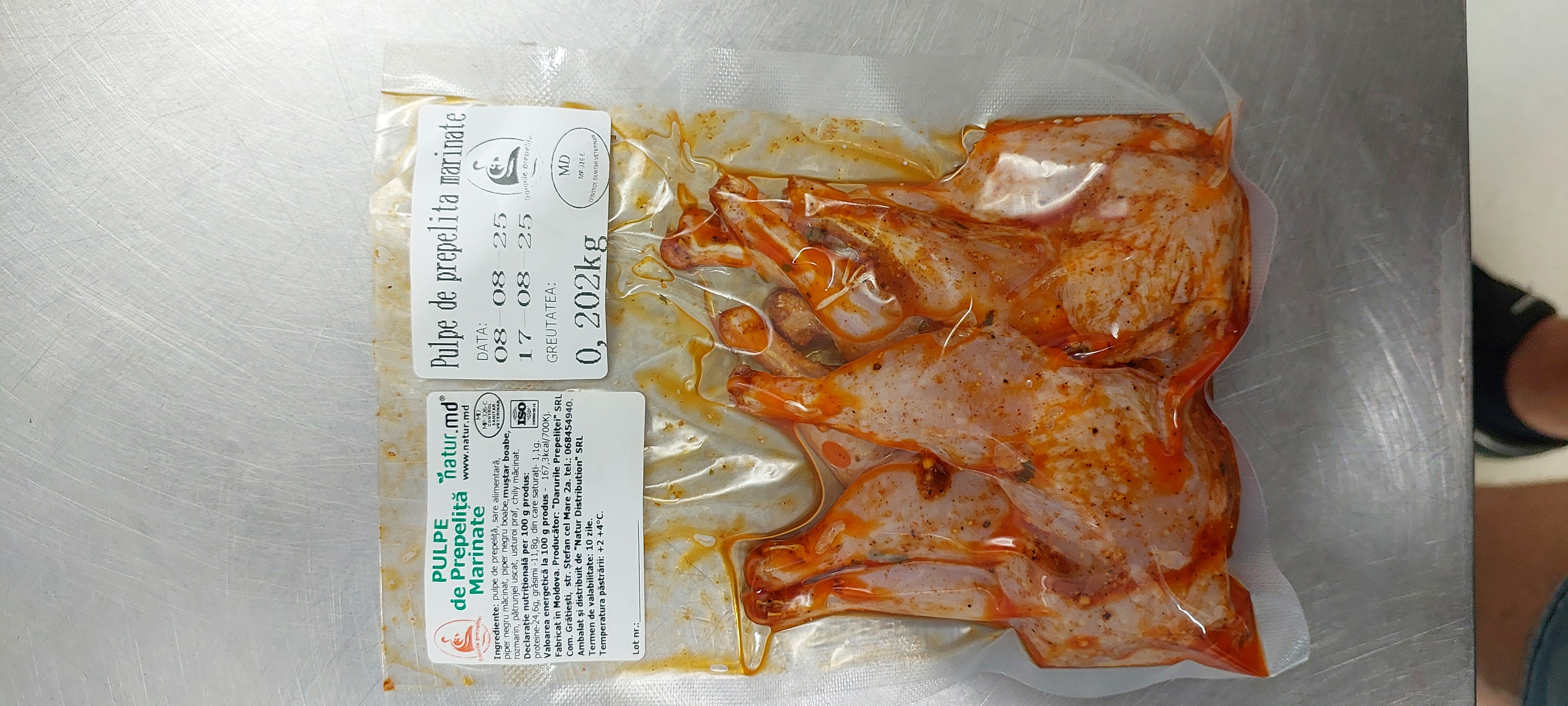 Pulpe de prepeliță marinate