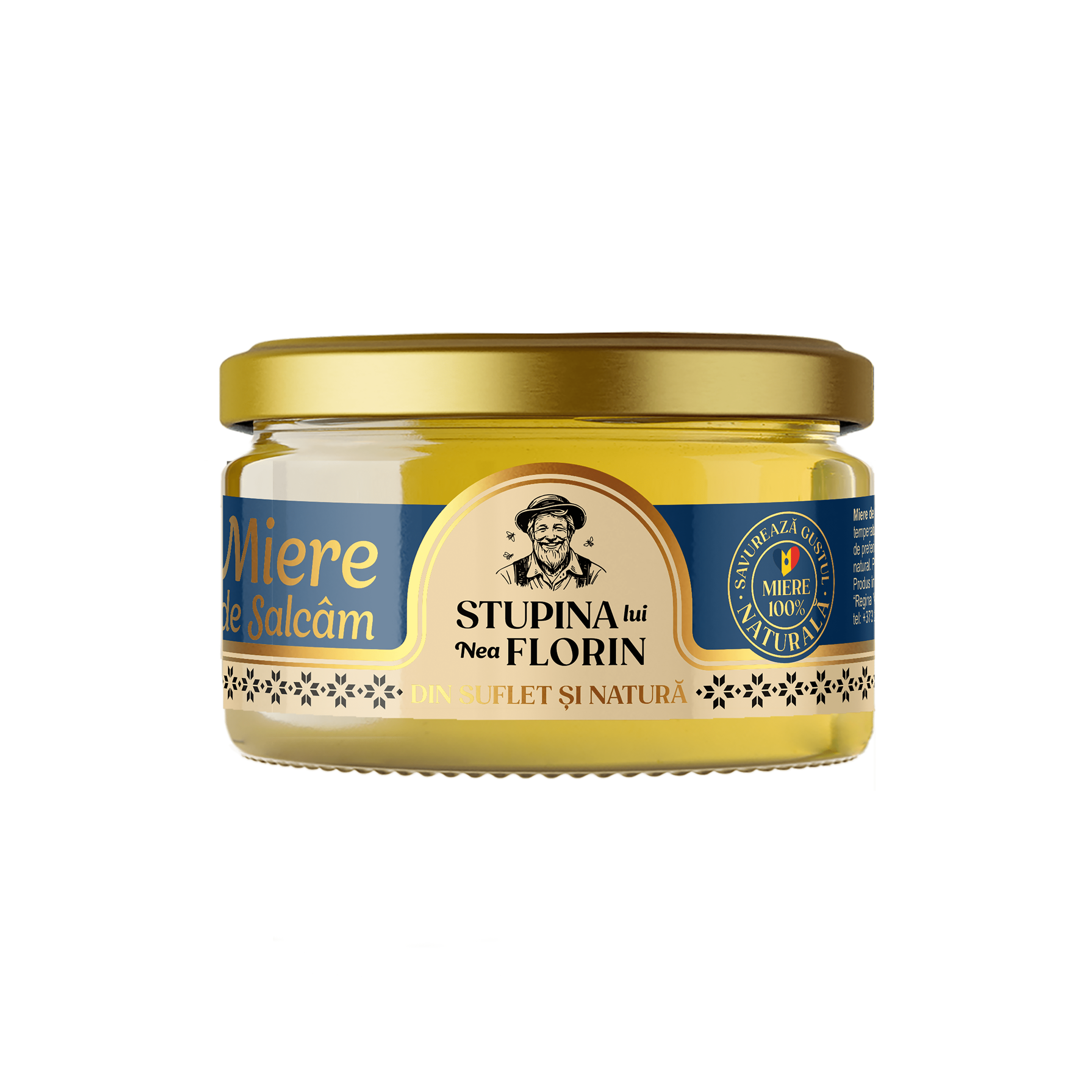 Miere naturala de salcam Stupina lui Nea Florin, 250g